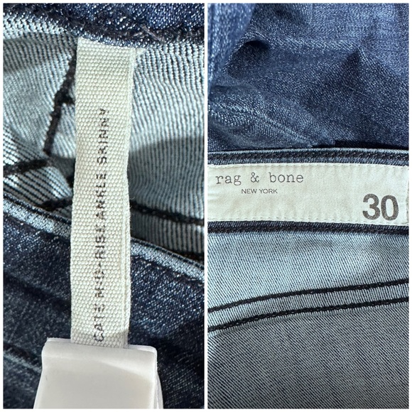 Rag & Bone Cate Mid-Rise Ankle Skinny Jeans [4520] - Picture 7 of 8